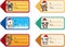Christmas gift tags with cute baby animals