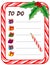 Christmas Gift To Do List, Peppermint Candy Cane Frame