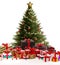 Christmas gifts festive packages 3d-illustration