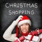 Christmas gifts shopping woman - holiday stress