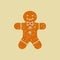 Christmas ginger cookies. The gingerbread man