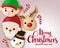 Christmas gingerbread cookie vector banner template. Merry christmas typography greeting.