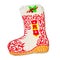 Christmas gingerbread in the form of boot