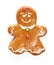 Christmas gingerbread girl cookie