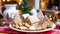 Christmas gingerbread house, holiday recipe and home baking, sweet dessert for cosy winter English country tea in the cottage,