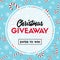 Christmas giveaway template with candy canes