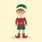 Christmas Glasses Elf Boy Cartoon