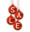 Christmas glassy balls with lettering sale