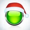Christmas glossy button.