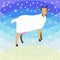 Christmas goat background