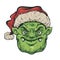 Christmas goblin head