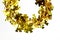 Christmas gold tinsel decoration