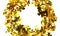 Christmas gold tinsel decoration