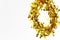 Christmas gold tinsel decoration