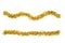 Christmas gold tinsel for decoration