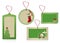 christmas green labels eco paper