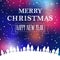 Christmas greeting card light background