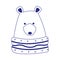 Christmas grizzly bear icon