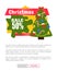 Christmas Half Price Sale Card Vector Illustration