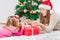 Christmas Happy Family Open Holidays Gift