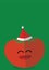 CHRISTMAS HAT TOMATO - CHRISTMAS VEGAN BUDDIES SERIES