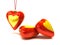 Christmas hearts and ornaments