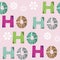 Christmas HO HO pattern 2