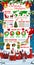 Christmas holiday celebration infographics chart