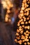 Christmas holiday festive glittering defocused orange background