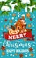 Christmas holiday ginger cookie greeting poster