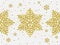 Christmas holiday golden snowflake decoration of gold glitter shine