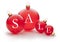 Christmas Holiday Sale Ornament Sign