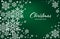 Christmas holiday season background with Abstract Christmas and New Years Background with white snowflakes, circle shape.