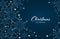 Christmas holiday season background à¹„à¸£à¸°à¹‰ Abstract Christmas and New Years Background with white snowflakes, circle shape.