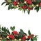 Christmas Holly Border