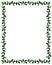 Christmas Holly Frame with Clip Path