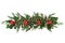 Christmas Holly Ivy and Cedar Decorative Display