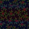 Christmas holly seamless illustrated pattern in shaded colours