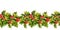 Christmas Holly Watercolor seamless background