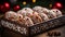 Christmas Homemade Cookies in a Box. AI