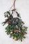 Christmas homemade wreath â€‹â€‹from fir tree branches