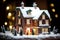 Christmas house holiday. Generate Ai