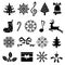 Christmas icon set