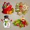 Christmas icons set