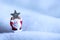 Christmas image, Santa Clause holding a star above his head