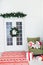 Christmas interior door Christmas tree holiday decor presents new year