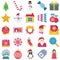 Christmas Isolated Color Vector icons Set every single icon can be easily modified or edited