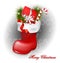 Christmas jackboot decorative background