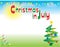 Christmas in July Horizontal Postcard Flyer Background Template