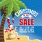 Christmas in July Sale marketing template.